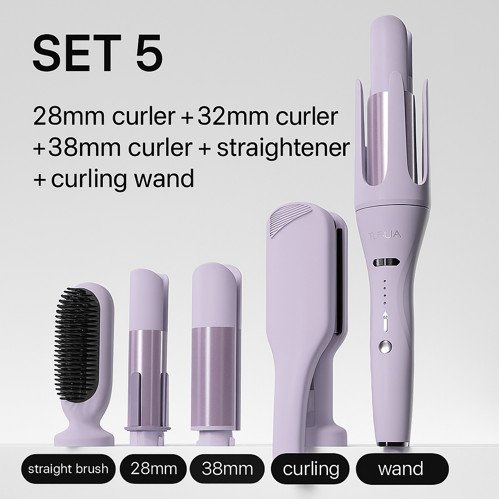 5 – in – 1 Automatic Curling Iron: Long – Lasting Styling Without Damaging Hair