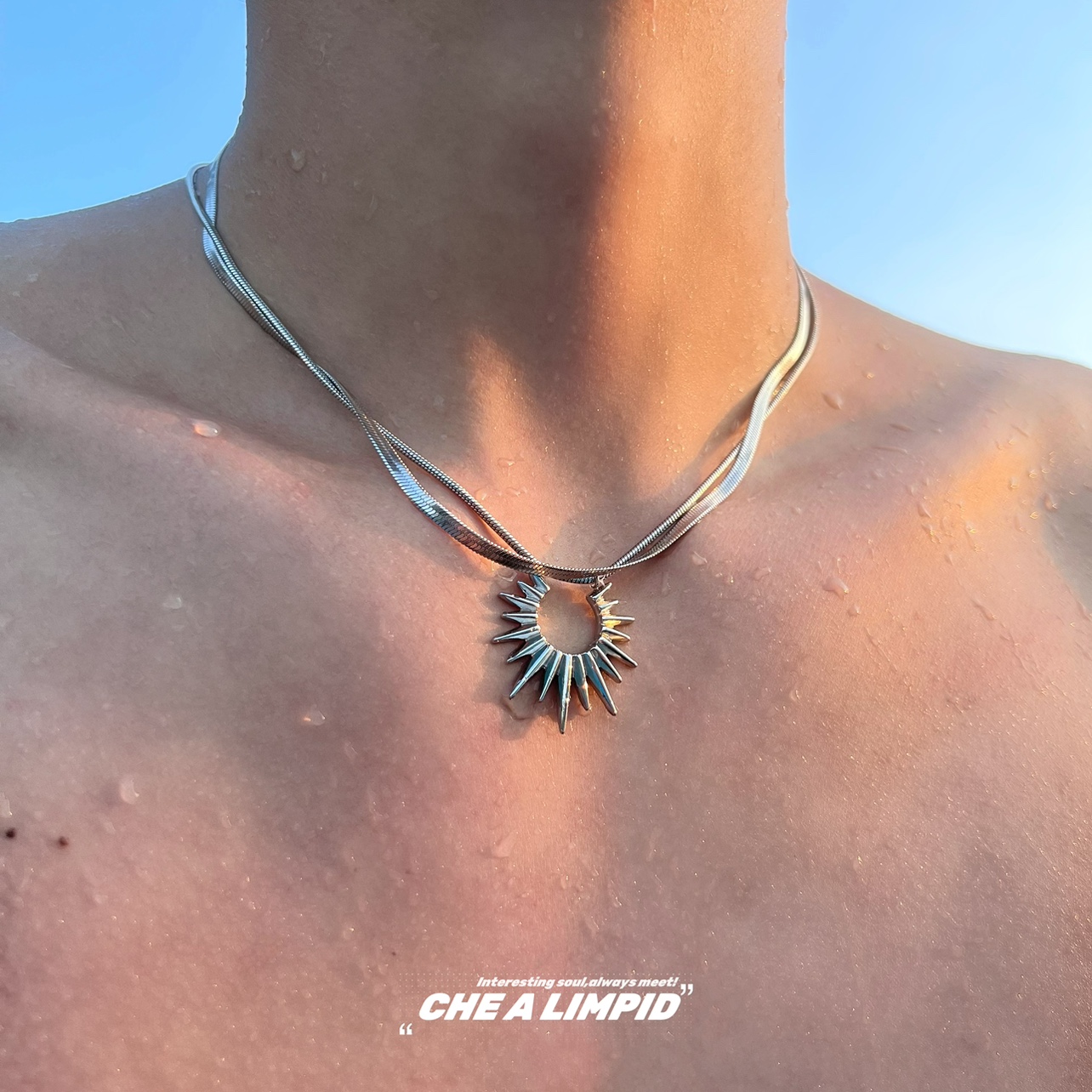 Helios Double – Layer Titanium Steel Necklace: High – End, Luxury, Aesthetic – Neutral, and Versatile for All