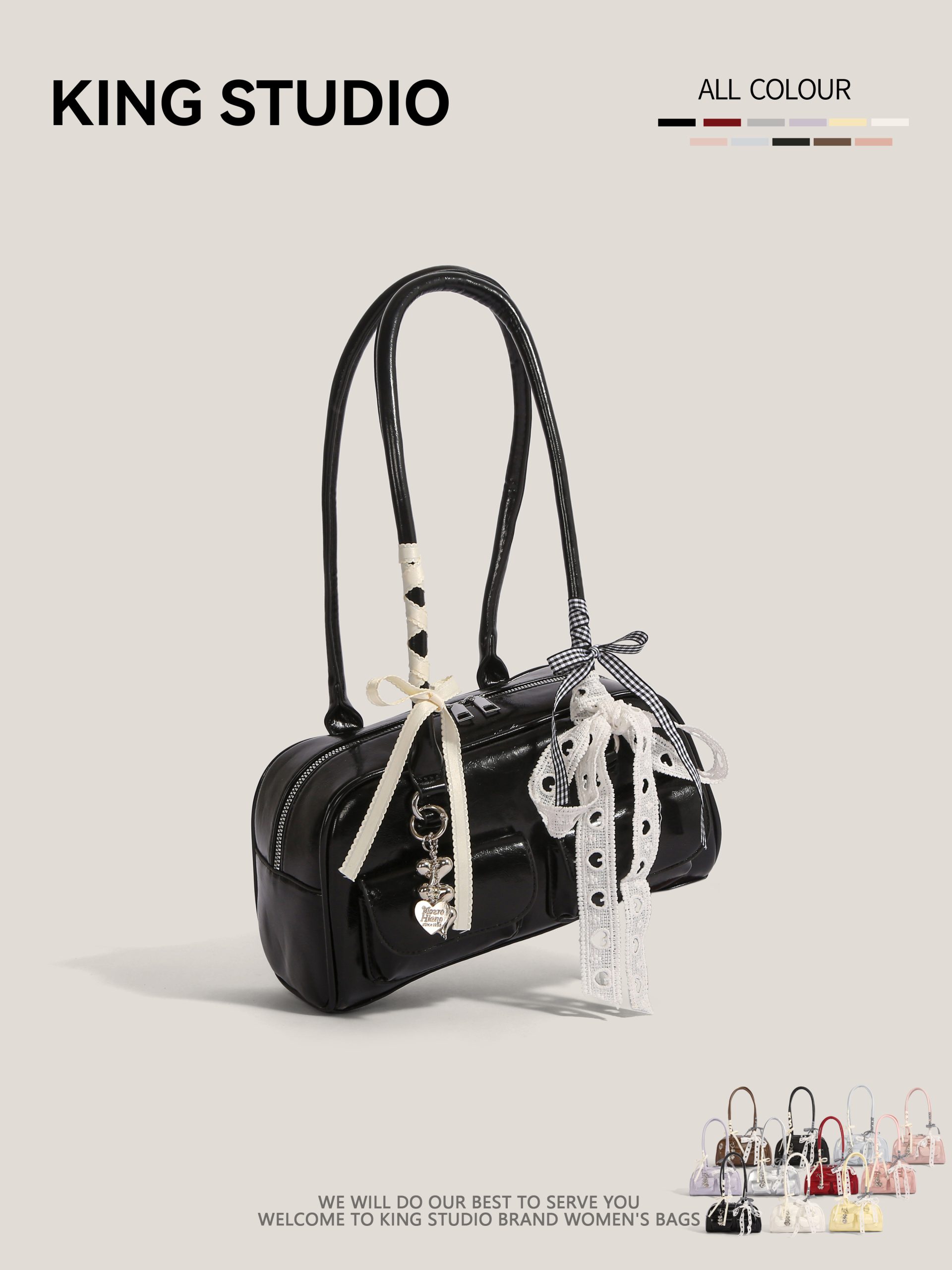 Niche Boston Tote Bag: Underarm Bag with Large Capacity for Commuting and Single – Shoulder Use