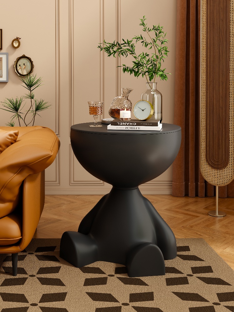 Creative Mini Balcony Side Table: Nordic Style Bedside Table for Living Room and Bedroom