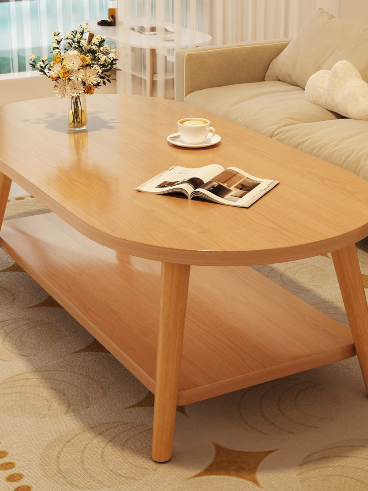 Living Room Modern Minimalist Creative Balcony Tea Table